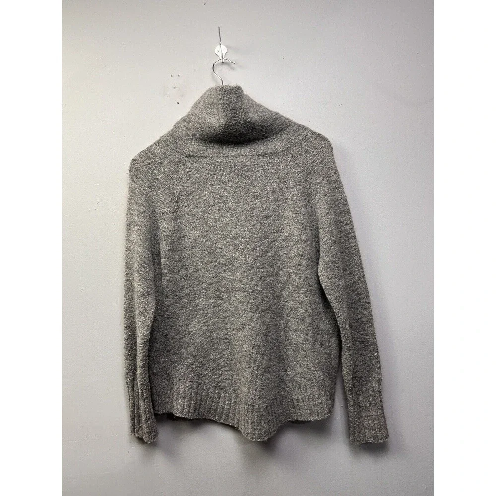 RD Style Sweater Womens Medium Grey Cowl Neck Marled Pullover Raglan‎ Knit